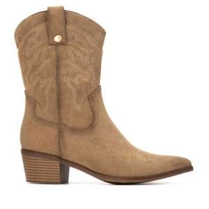 NEW XTI women's 144307 heeled booties in beige